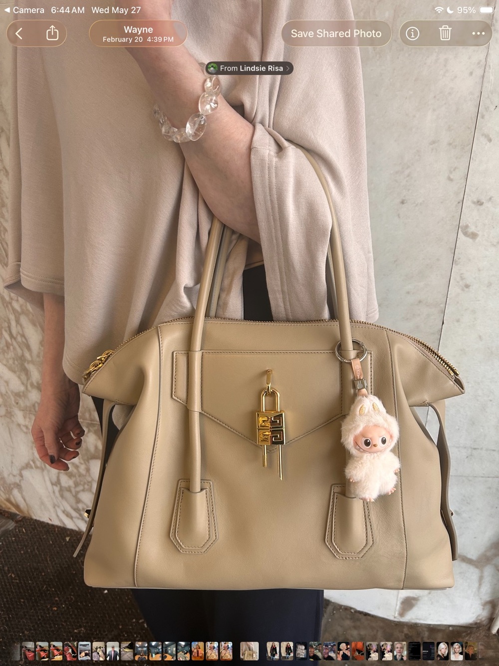 Givenchy Beige Tote with Gold Hardware